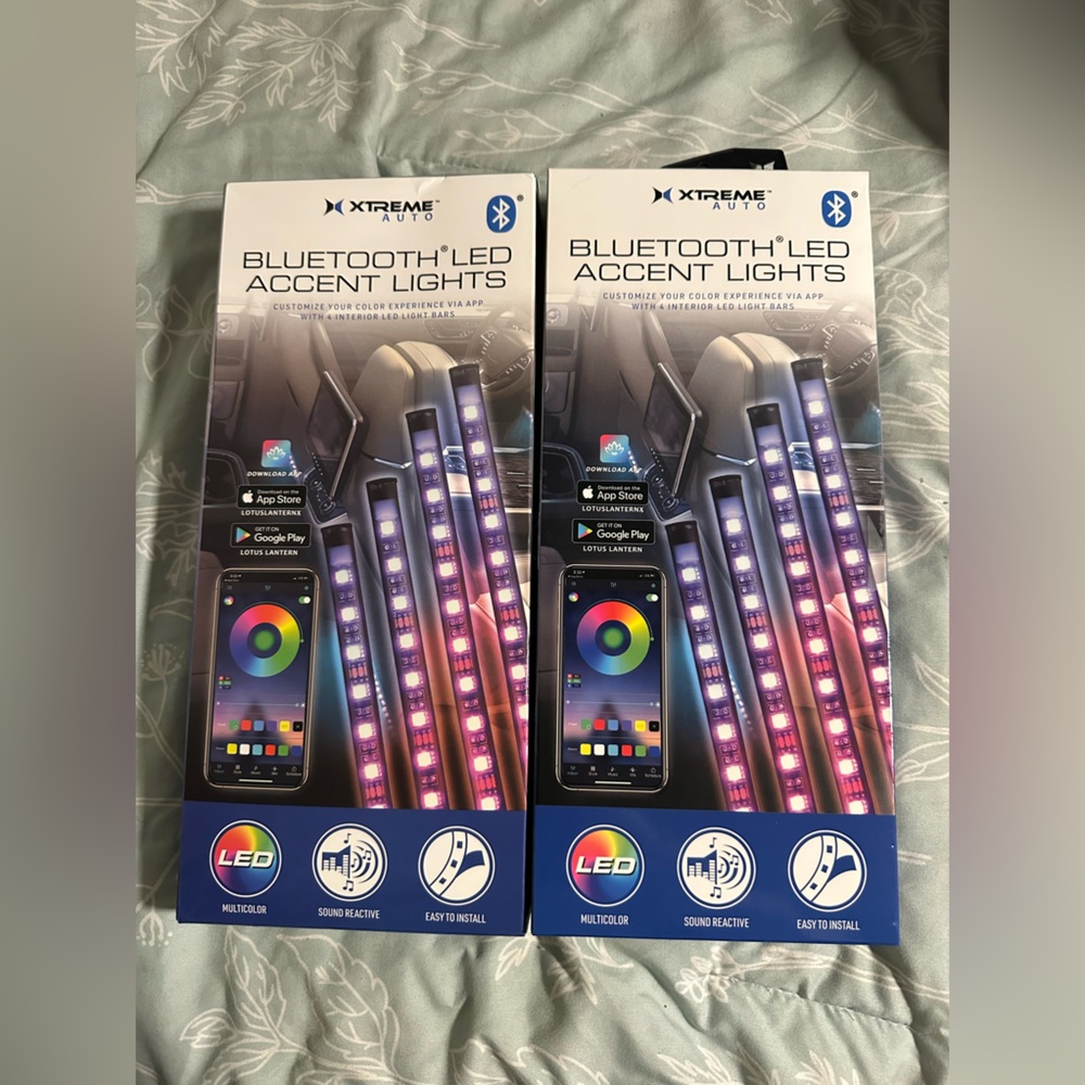 Led bluetooth car strip lights
